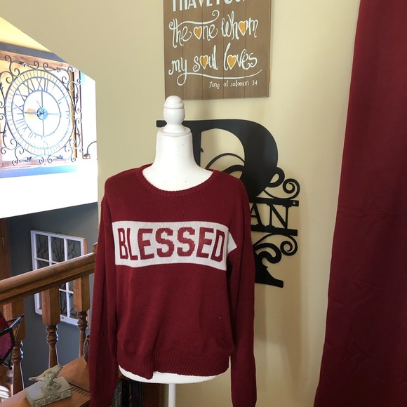 statement sweater - Blessed - Picture 4 of 5